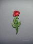 Preview: Verzierwachs, Wachsmotiv, "Rose mit Stengel"