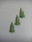 Preview: Verzierwachs / Wachsmotiv "Tannenbaum" 3er Set