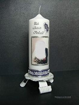 Fotokerze "Zur silbernen Hochzeit"
