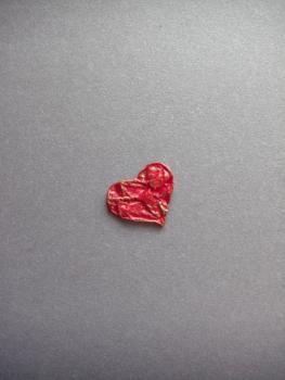 Verzierwachs "Herz"  geknittert