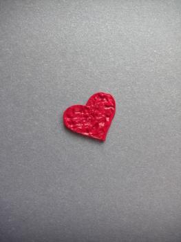 Verzierwachs "Herz"  geknittert