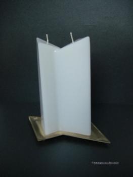 Kerzenrohling Sonderform " Doppel-3-Kant "