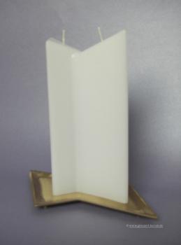 Kerzenrohling Sonderform " Doppel-3-Kant "