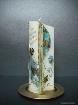 Geburtstagskerze / Jubiläumskerze "Leonardo"