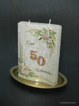 Geburtstagskerze / Jubiläumskerze "Lady-Di"