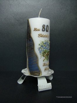 Geburtstagskerze "Zum 80. Geburtstag"