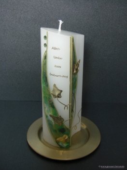 Geburtstagskerze / Jubiläumskerze "Romeo"