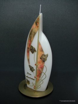 Geburtstagskerze / Jubiläumskerze "Cindy"