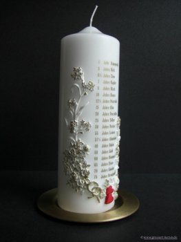 Hochzeitskerze "Zum Hochzeitstag"