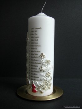 Hochzeitskerze "Zum Hochzeitstag"