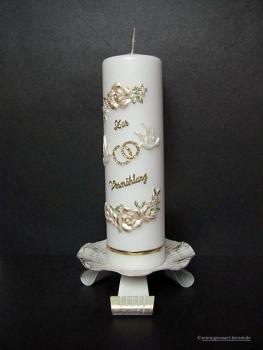 Hochzeitskerze "ja, ich will"
