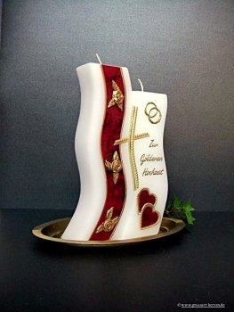 Hochzeitskerze "wahre Liebe"