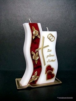 Hochzeitskerze "wahre Liebe"