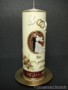 Hochzeitskerze "Zur goldenen Hochzeit"