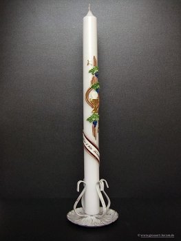 Kommunionkerze "Kelch mit Reben"