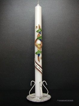 Kommunionkerze "Kelch mit Reben"