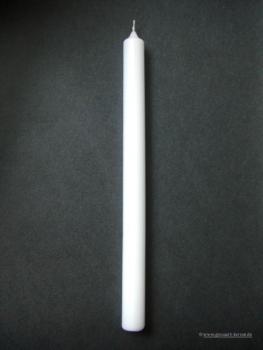 Kerzenrohling Kommunionkerze weiss 415x30 mm
