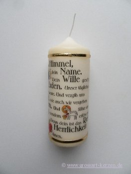 Religiöse Kerze "Vater unser im Himmel"