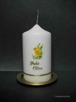 Osterkerze "Küken"  Frohe Ostern