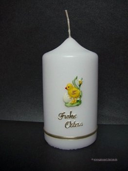 Osterkerze "Küken"  Frohe Ostern