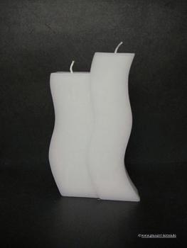 Kerzenrohling Sonderform " große Doppel-Welle"