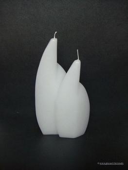 Kerzenrohling Sonderform " Doppel-Flamme"