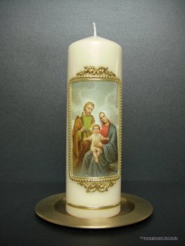 Religiöse Motivkerze