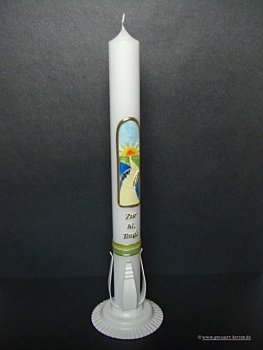 Taufkerze "dein Weg"  versch. Größen & Farben