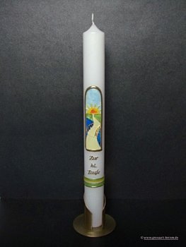 Taufkerze "dein Weg"  versch. Größen & Farben