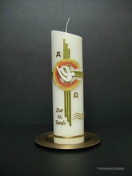 Taufkerze / Tischkerze "Marie-Louisa"