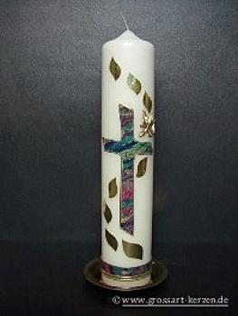 Taufkerze "Regenbogen"