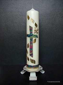 Taufkerze "Regenbogen"