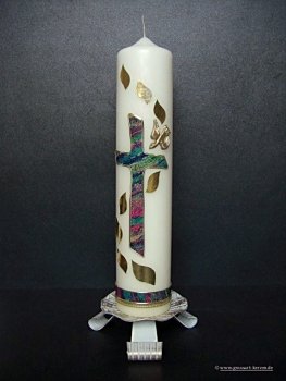 Taufkerze "Regenbogen"