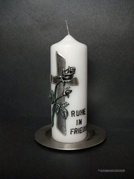 Trauerkerze  "zum Gedenken"