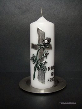 Trauerkerze  "zum Gedenken"
