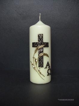 Trauerkerze - Gedenkkerze "Kreuz"