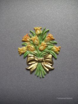 Verzierwachs, Wachsmotiv, "Tulpenstrauß mit Schleife"