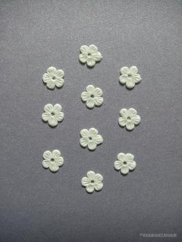 Verzierwachs, Wachsmotiv, Blümchen 10er Set