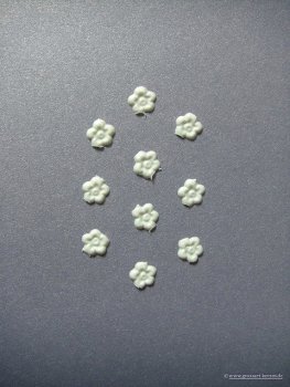 Verzierwachs, Wachsmotiv, Blümchen 10er Set