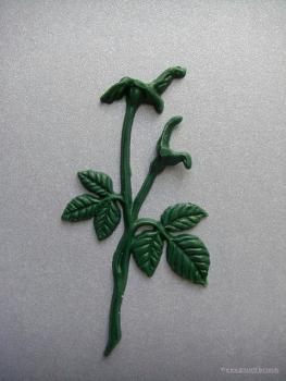 Verzierwachs, Wachsmotiv, Rosengrün groß