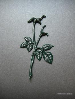 Verzierwachs, Wachsmotiv, Rosengrün groß