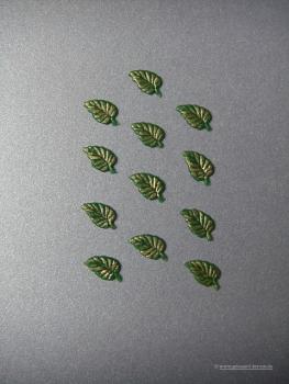 Verzierwachs, Wachsmotiv, Blatt klein 12er Set