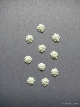 Verzierwachs, Wachsmotiv, Rosenblüte 10er Set