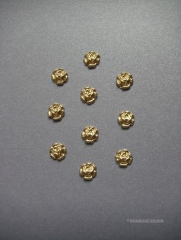 Verzierwachs, Wachsmotiv, Rosenblüte 10er Set