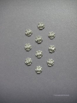 Verzierwachs, Wachsmotiv, Rosenblüte 10er Set