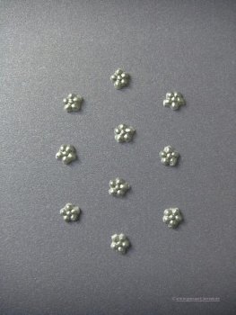 Verzierwachs, Wachsdekor "Blümchen" 10er Set