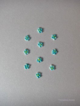 Verzierwachs, Wachsdekor "Blümchen" 10er Set