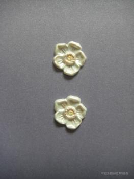 Verzierwachs, Wachsmotiv, Blüte Christrose 2er Set versch. Farben