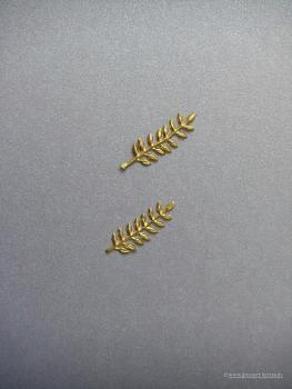 Verzierwachs, Wachsmotiv, Myrthezweig 2er Set