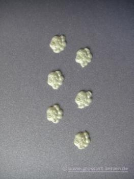 Verzierwachs, Wachsmotiv, Rosenblüte 6er Set